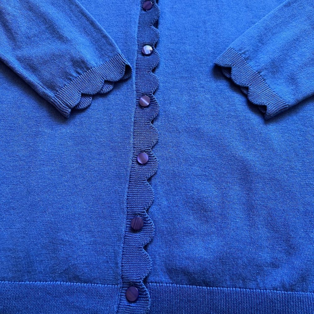 TALBOTS - Charming Cardigan - Scallop -- NEW with Tag - Picture 6 of 11